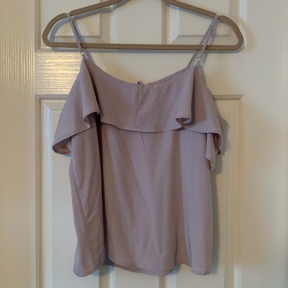 ⬇️⬇️Dusty Pink Cold Shoulder Ruffle Cami - Picture 5 of 7